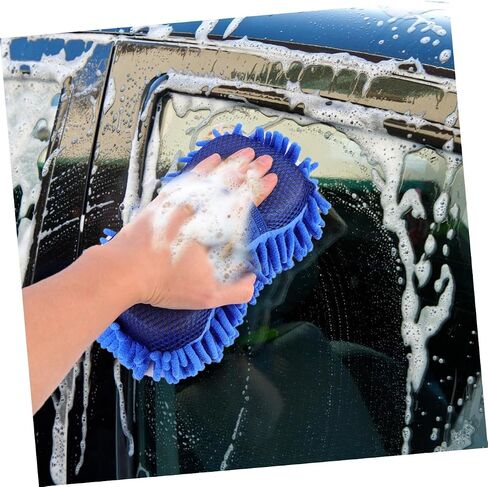 PRETYZOOM 1set Wash Gloves Durable Auto Cleaning Mitts Lightweight Portable Cleaning Tool for Dirt Removal for All Vehicle Types 2pcs in Saudi Arabia