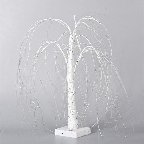 192 LEDS LEDS Willow Branch Lights 8 أوضاع مصطنعة للأجواء المطلوبية المصطنعة على طاولة الشجرة الاصطناعية 20 بوصة LED عيد الميلاد المصباح المكتبي للصفاء للعام الجديد عيد ميلاد عيد ميلاد ديكور المنزل (أبيض) in Kuwait