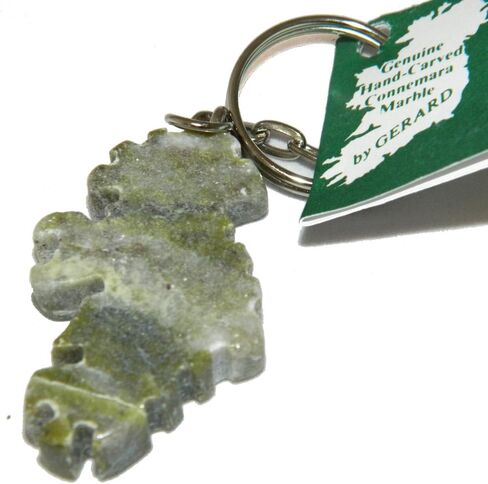 Map of Ireland Connemara Marble Key Chain Key Ring in Saudi Arabia