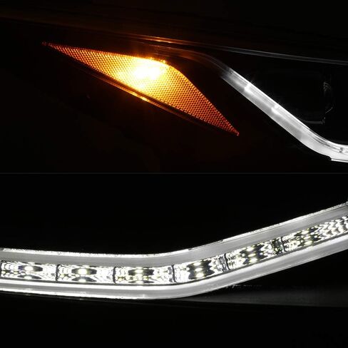 AKKON - Headlamps For 2016 2017 2018 2019 Chevy Cruze Model w/LED DRL Halogen Projector Headlights Left Driver Side in Kuwait