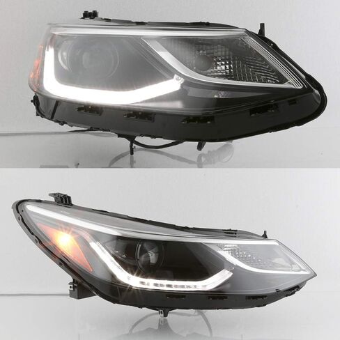 AKKON - Headlamps For 2016 2017 2018 2019 Chevy Cruze Model w/LED DRL Halogen Projector Headlights Left Driver Side in Kuwait
