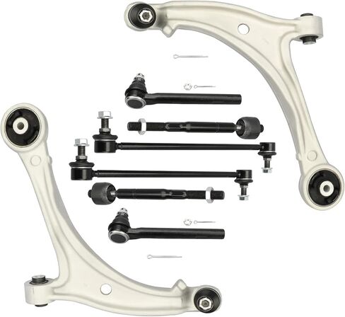 Front Lower Control Arms + Tie Rod Ends + Sway Bar Links for Honda Odyssey 2005 2006 2007 2008 2009(Excluding Touring Models) - 2010 Odyssey - 8pc Set in Saudi Arabia