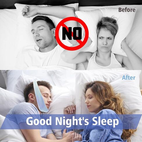 1 Pcs Blue Comfortable Chin Strap for CPAP Users,Men and Women to Stop Snoring Universal Size- Keep Mouth Closed While Sleepin,Effectively Regulate Snoring and Improve Sleep Quality in Saudi Arabia