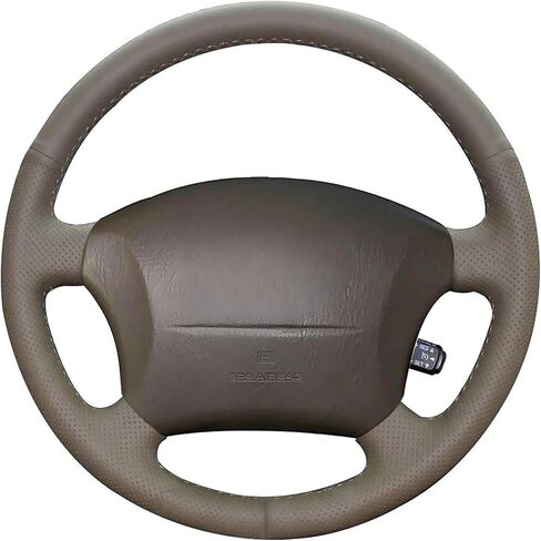 مخصصة تغطية بنية داكنة بني أصلي تغطية عجلة القيادة لكزس LX470 2003 2004 2005 2006 2007 LEXUS GX470 2003 2004 2005 2006 2007 2009 2009 in Kuwait