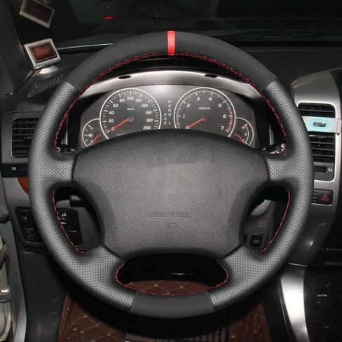 مخصصة تغطية بنية داكنة بني أصلي تغطية عجلة القيادة لكزس LX470 2003 2004 2005 2006 2007 LEXUS GX470 2003 2004 2005 2006 2007 2009 2009 in Kuwait