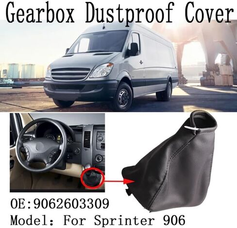 9062603309 Gear Shift Knob Gaiter Cover Boot Frame Trim Dust Cover for Mercedes Sprinter 906 Replacement in Saudi Arabia