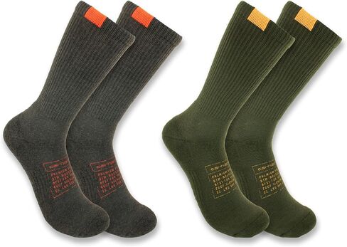 Carhartt Men's SC9662M Midweight Supply Crew Sock - 2 Pack in Saudi Arabia