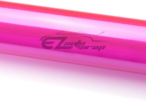 ezauto التفاف مجموعة أدوات مجانية 12 "x60" (1ft × 5ft) اللامع المصباح الوردي اللامع المصباح الخفيف الخفيف الجانبي علامة الفينيل اللثافة اللاصقة in Saudi Arabia