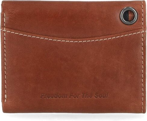 Harley-Davidson Men Mens Willie G Skull Tri-Fold Leather Wallet-Brown in Saudi Arabia