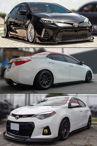 Fits for 2014-2019 Toyota Corolla 4 Door Sedan JDM 3D Wavy Mugen Style Window Visor Rain Guard Deflector in Saudi Arabia