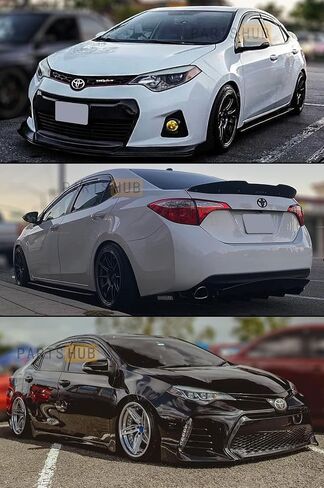 Fits for 2014-2019 Toyota Corolla 4 Door Sedan JDM 3D Wavy Mugen Style Window Visor Rain Guard Deflector in Saudi Arabia