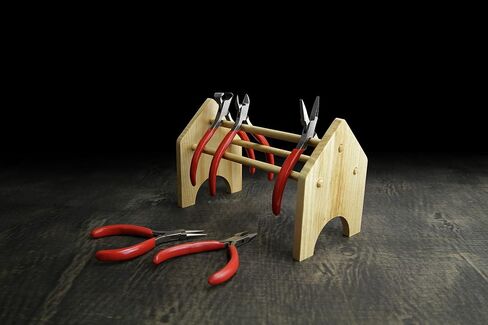 SE Mini Wood Cliers Rack - Pine Wood Dowels Rack - Mini Tool Organizer - Tool Free Assembly - Wi -PS6 in Saudi Arabia