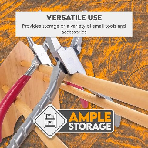 SE Mini Wood Cliers Rack - Pine Wood Dowels Rack - Mini Tool Organizer - Tool Free Assembly - Wi -PS6 in Saudi Arabia