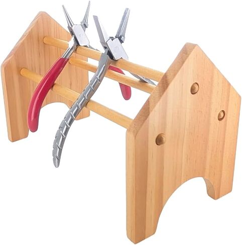 SE Mini Wood Cliers Rack - Pine Wood Dowels Rack - Mini Tool Organizer - Tool Free Assembly - Wi -PS6 in Saudi Arabia