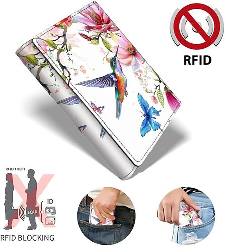 Red Dragon Minimalist Wallet for Men, Pop Up Card Case Wallet for Women, PU Leather Automatic Credit Card Holder Metal Money Clip Wallet RFID Blocking Bifold Pocket Wallet in Saudi Arabia