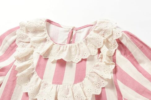 Mud Kingdom Girls Nightgown Dress Ruffle Lace with Short Sleeve Summer Sleep Dresses in Saudi Arabia