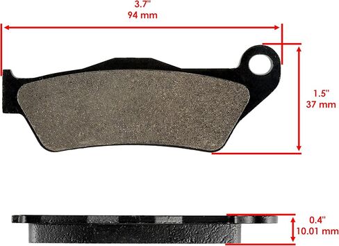 Caltric Front Rear Brake Pads Compatible with Bmw R1100S Non Abs 2000-2005 / R1150Rt 2001-2005 in Saudi Arabia