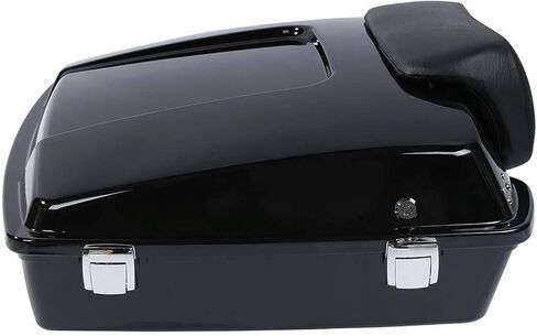 TCMT Vivid Black Razor Tour Pack Trunk Chopped Backrest Fits For Harley Touring Road King Road Glide Street Glide Electra Glide 1997-2013 in Saudi Arabia