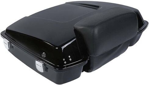 TCMT Vivid Black Razor Tour Pack Trunk Chopped Backrest Fits For Harley Touring Road King Road Glide Street Glide Electra Glide 1997-2013 in Saudi Arabia
