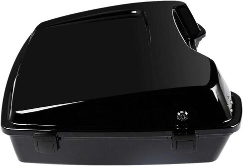 TCMT Vivid Black Razor Tour Pack Trunk Chopped Backrest Fits For Harley Touring Road King Road Glide Street Glide Electra Glide 1997-2013 in Saudi Arabia