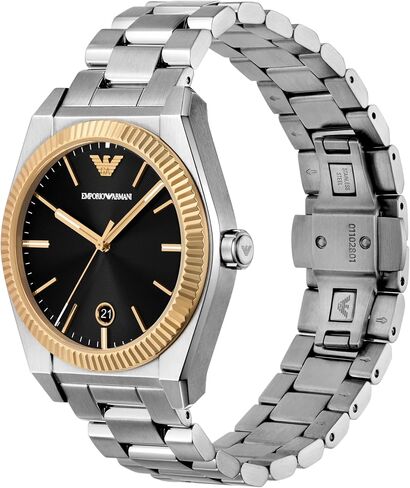 Emporio Armani Men's 3 Hand or Chronograph Watch with Stainless Steel Band; Dress Watch for Men in Kuwait