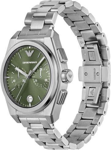 Emporio Armani Men's 3 Hand or Chronograph Watch with Stainless Steel Band; Dress Watch for Men in Kuwait