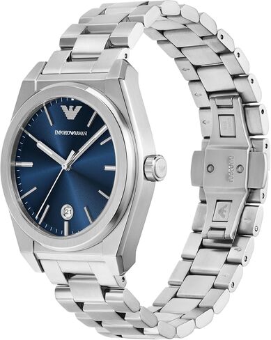 Emporio Armani Men's 3 Hand or Chronograph Watch with Stainless Steel Band; Dress Watch for Men in Kuwait