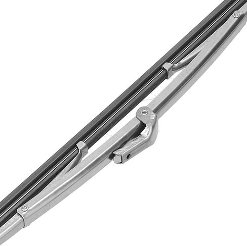 Windshield Wiper Blades Car, 12in 30.48cm Front Windshield Wiper Blades Stainless Steel Polished Silver Universal for Car in Saudi Arabia