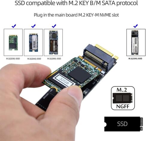NFHK SATA 3.0 6Gbps 1 to 5 Splitter Ports HUB Adapter Converter PM Multiplier Port Selector JMB575 in Saudi Arabia