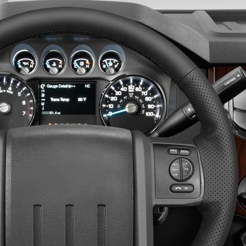 MEWANT DIY Stitching Steering Wheel Cover Wrap for Ford F-250 F-350 F450 F550 XL 2008-2016/Expedition 2007-2014 Steering Wheel Accessories for Ford F-250 F-350 in Saudi Arabia