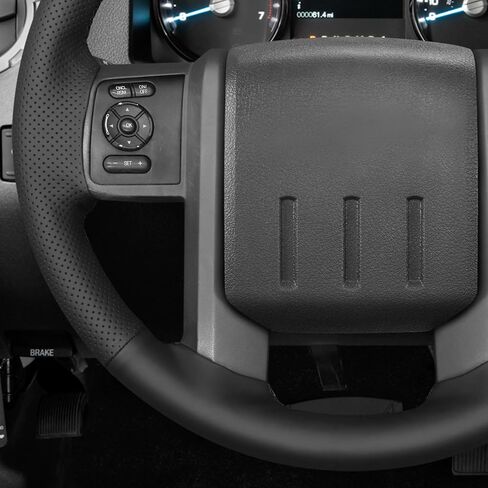 MEWANT DIY Stitching Steering Wheel Cover Wrap for Ford F-250 F-350 F450 F550 XL 2008-2016/Expedition 2007-2014 Steering Wheel Accessories for Ford F-250 F-350 in Saudi Arabia