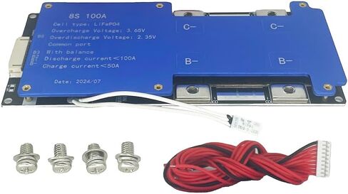 4S 100A DC14.6V BMS LiFePO4 لوحة شحن توازن البطارية NTC معادل حماية درجة الحرارة in Saudi Arabia