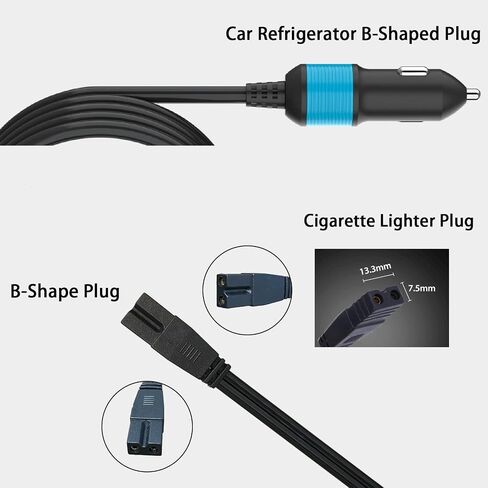 Anderson Connector to DC Power Cord Cable 12 Volt Refrigerator Portable Refrigerator Portable Freezer Electric Cooler with 50A Battery Quick Connect Plug Mounting and Dust Cover in Kuwait
