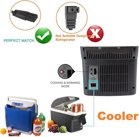 Anderson Connector to DC Power Cord Cable 12 Volt Refrigerator Portable Refrigerator Portable Freezer Electric Cooler with 50A Battery Quick Connect Plug Mounting and Dust Cover in Kuwait