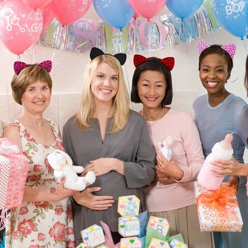 COCIDE Hot Pink Cat Ears Headbands for Women Hairband for Girls Taylor Party Decorations for Girls Kitty Favors Birthday for Gabby Halloween Hair Accessories Cosplay in Kuwait