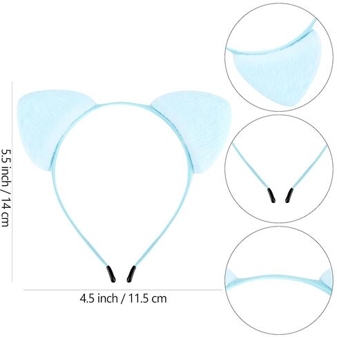 COCIDE Hot Pink Cat Ears Headbands for Women Hairband for Girls Taylor Party Decorations for Girls Kitty Favors Birthday for Gabby Halloween Hair Accessories Cosplay in Kuwait