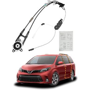 Sliding Door Cable Assembly, Rear Right Passenger Side, Compatible with 2004-2010 Toyota Sienna 3.3L 3.5L V6, 85620-08042 69631-08030 924-550, Auto Power Door Spool Control Cable Repair Kit w/o Motor in Saudi Arabia