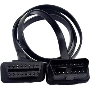OBD2 Extension Cable, 16Pin Male to Female Flat Ribbon Extension Cord, Low Profile OBD2 Diagnostic Splitter for Scan Tool, GPS, and Code Reader (1FT/0.3M) in Saudi Arabia