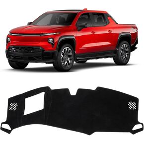 KUST Car Dash Cover for Chevrolet/Chevy Silverado EV 2024 2025 2026 (Only fits for WT Edition. Not fits for RST Edition) Polyester Non-Slip Interior Accessories for Silverado EV in Saudi Arabia