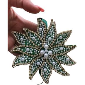Henna Night Hand Wrap khena pech for Afghan Persian Weddings - Bridal and Groom Hand Covering for Traditional Henna Ceremony (2 hand wraps) (Green) in Kuwait