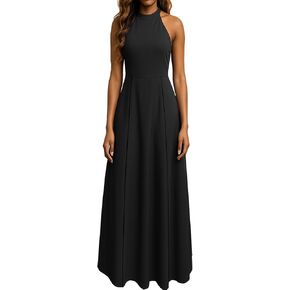 فستان رسمي للنساء الأنيقة الرسن العنق in Kuwait