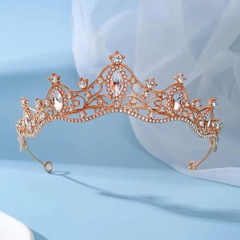 ASTRUE Crystal Crown and Tiara For Women - Rhinestone Headband For Princess Girls,Bridal Hair Accessories For Weddings Birthday in Saudi Arabia
