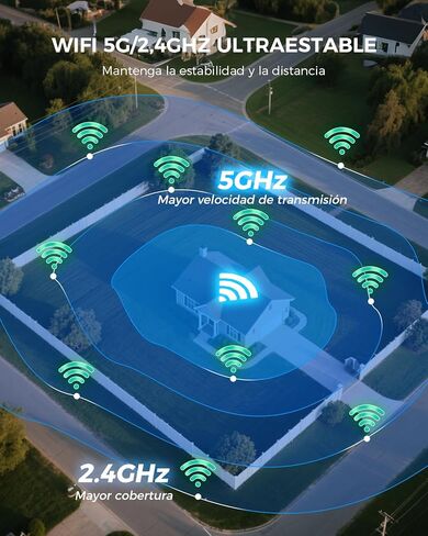 Hiseeu Solar Security Camera Outdoor,4MP Cameras,Wireless Home Security Cameras System,Color Night Vision,Solar-Powered, 2.4G/5G WiFi, 360° Pan & Tilt,500GB HDD,No Subscription in Kuwait