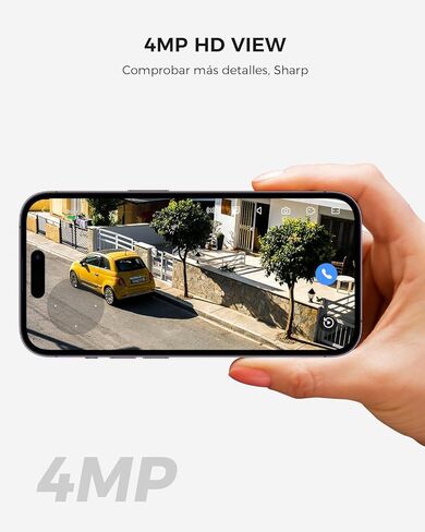 Hiseeu Solar Security Camera Outdoor,4MP Cameras,Wireless Home Security Cameras System,Color Night Vision,Solar-Powered, 2.4G/5G WiFi, 360° Pan & Tilt,500GB HDD,No Subscription in Kuwait