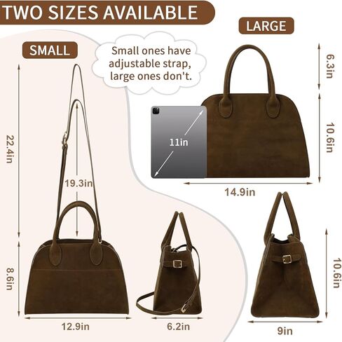 Suede Tote Bag for Women,Women's Suede Purse Vintage Top Handle Bag,Fashion Shoulder Satchel Bag for Office Travel in Saudi Arabia