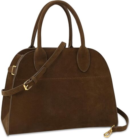 Suede Tote Bag for Women,Women's Suede Purse Vintage Top Handle Bag,Fashion Shoulder Satchel Bag for Office Travel in Saudi Arabia