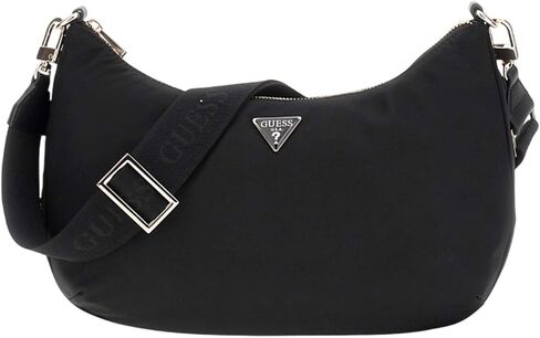 GUESS Eco Gemma Hobo Shoulder Bag, Black in Saudi Arabia