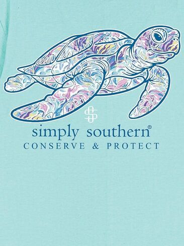 Simply Southern Turtle - Abstract - Floral - Adult T-Shirt in Saudi Arabia