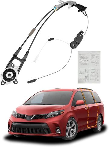 مجموعة كابل الباب المنزلق ، جانب الركاب الأيمن الخلفي ، متوافق مع 2004-2010 Toyota Sienna 3.3L 3.5L V6 ، 85620-08042 69631-08030 924-550 ، مجموعة إصلاح كابلات البخار التلقائي للبطاقة مع W/O MOTOR in Saudi Arabia