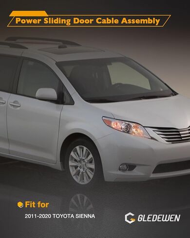 مجموعة كابل الباب المنزلق ، جانب الركاب الأيمن الخلفي ، متوافق مع 2004-2010 Toyota Sienna 3.3L 3.5L V6 ، 85620-08042 69631-08030 924-550 ، مجموعة إصلاح كابلات البخار التلقائي للبطاقة مع W/O MOTOR in Saudi Arabia